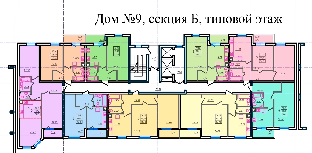 Секция 9. Планировки 16 этажных панельных домов. Секции типовой этаж. Планировка 9 этажного дома. Секционный дом план типового этажа.